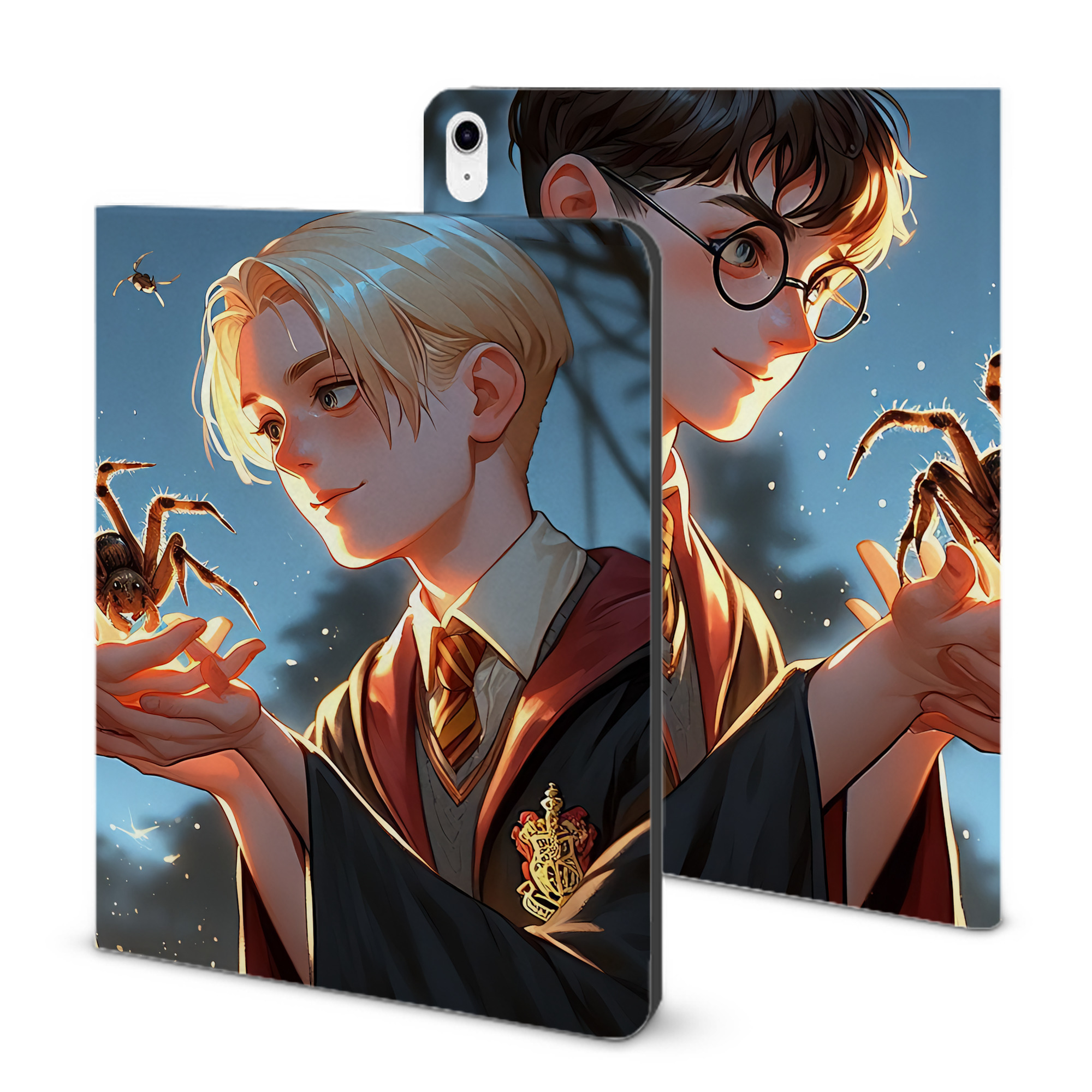 （画像用） Harry Potter ハリー・ポッターシリーズ IPad ケース ブック型 PUレザー TPU 耐衝撃 軽量 薄型 ペン収納なし 全面保護 IPad 各モデル対応